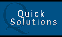 Quick Solutions